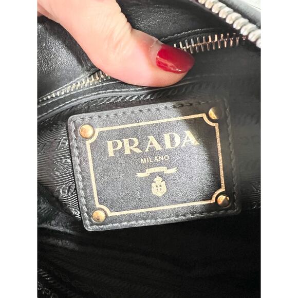 Prada Milano Tessuto Adjustable Single Strap Shoulder Handbag Black - Picture 16 of 16